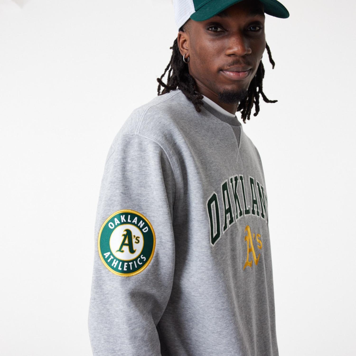 MLB LARGE LOGO OS CREW OAKATHCO  HGRDKG - STADIUMDREAMS