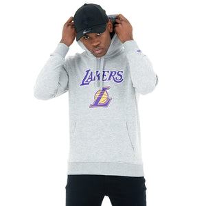 Los Angeles Lakers Logo Hoodie NBA New Era Grau - STADIUMDREAMS