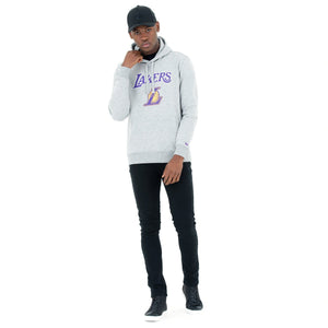 Los Angeles Lakers Logo Hoodie NBA New Era Grau - STADIUMDREAMS