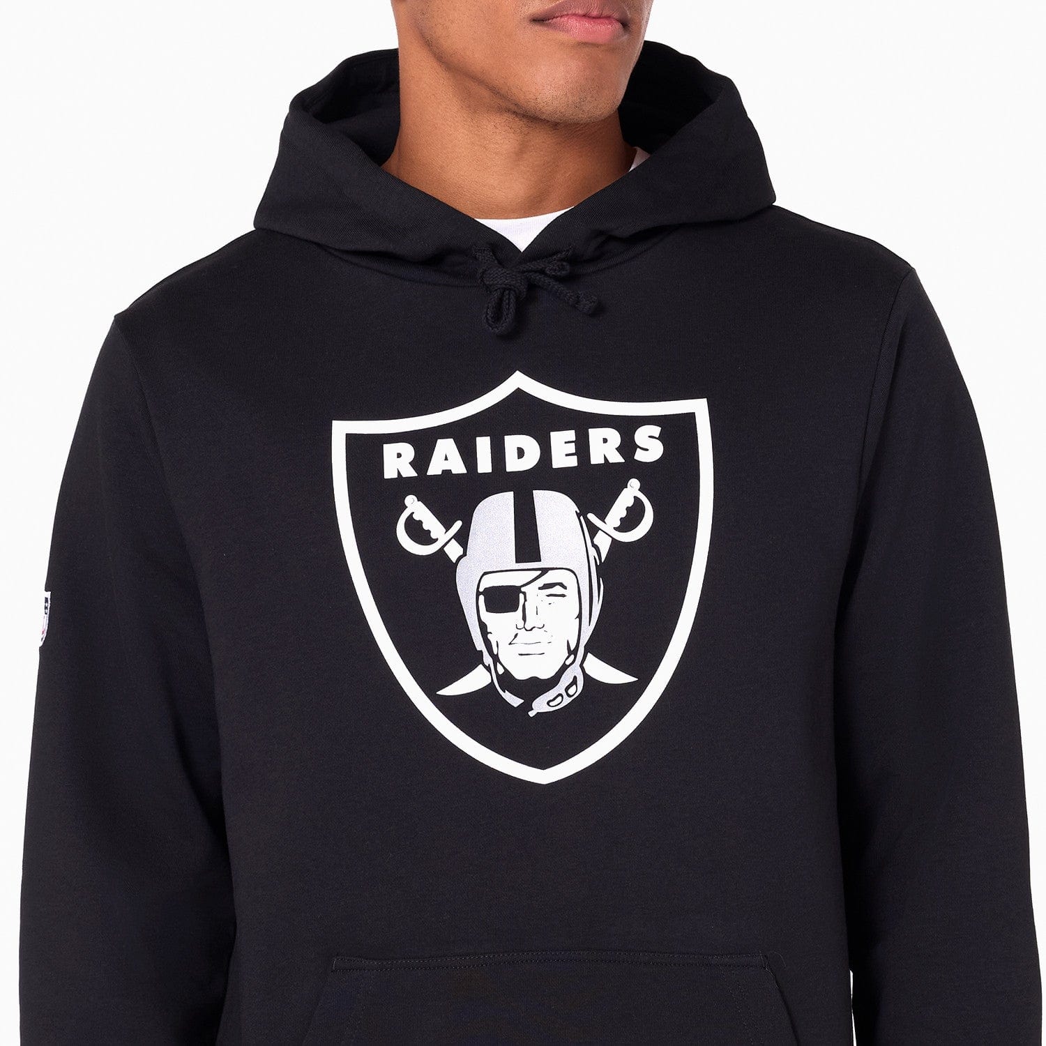 Las Vegas Raiders Logo Hoodie NFL New Era Schwarz - STADIUMDREAMS