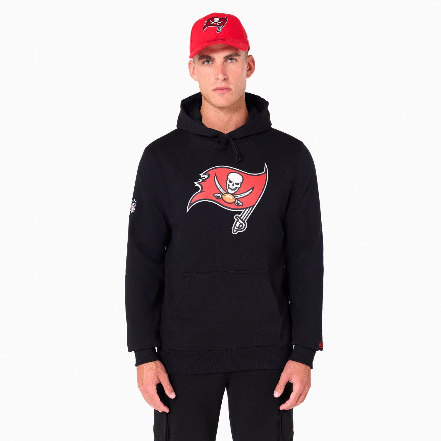 Tampa Bay Buccaneers Logo Hoodie NFL New Era Schwarz - STADIUMDREAMS