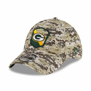 Green Bay Packers 2023 NFL Salute to Service New Era 39Thirty Flex Cap Camouflage - STADIUMDREAMS