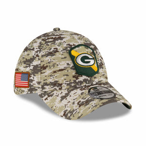 Green Bay Packers 2023 NFL Salute to Service New Era 39Thirty Flex Cap Camouflage - STADIUMDREAMS