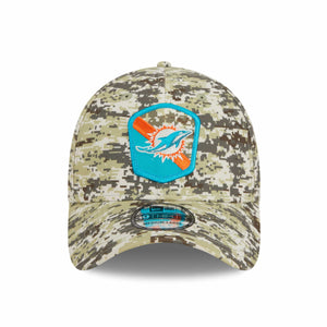 Miami Dolphins 2023 NFL Salute to Service New Era 39Thirty Flex Cap Camouflage - STADIUMDREAMS