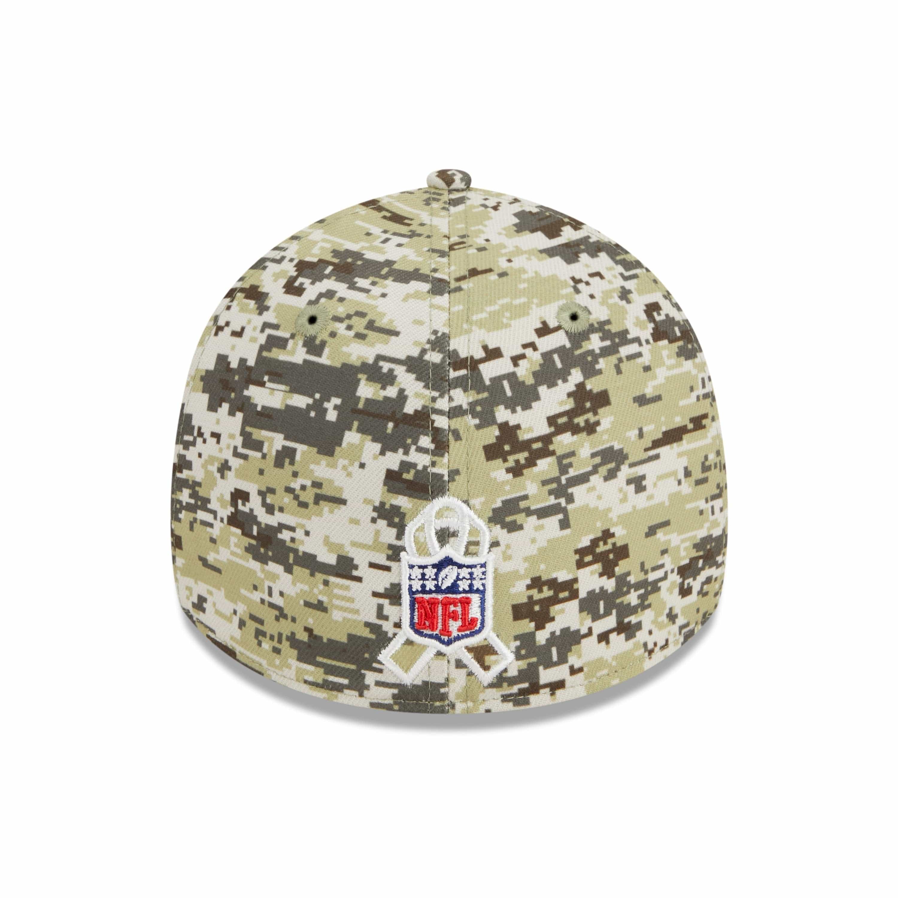 Miami Dolphins 2023 NFL Salute to Service New Era 39Thirty Flex Cap Camouflage - STADIUMDREAMS