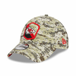 Kansas City Chiefs 2023 NFL Salute to Service New Era 39Thirty Flex Cap Camouflage - STADIUMDREAMS