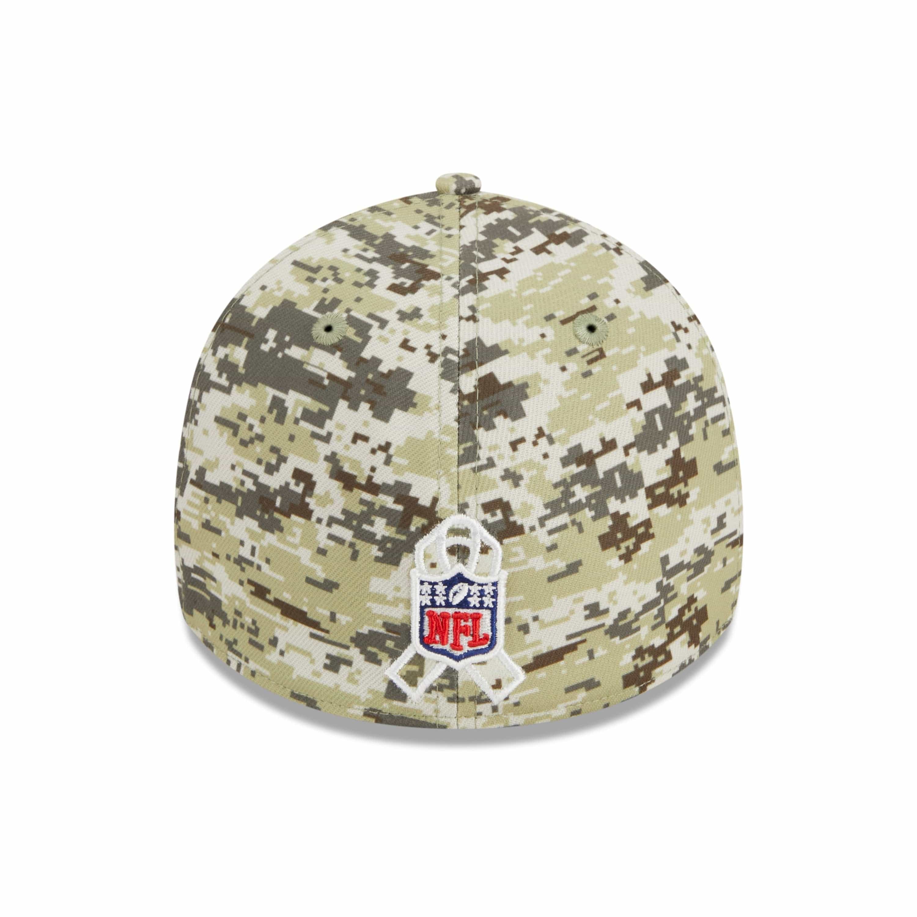 Kansas City Chiefs 2023 NFL Salute to Service New Era 39Thirty Flex Cap Camouflage - STADIUMDREAMS