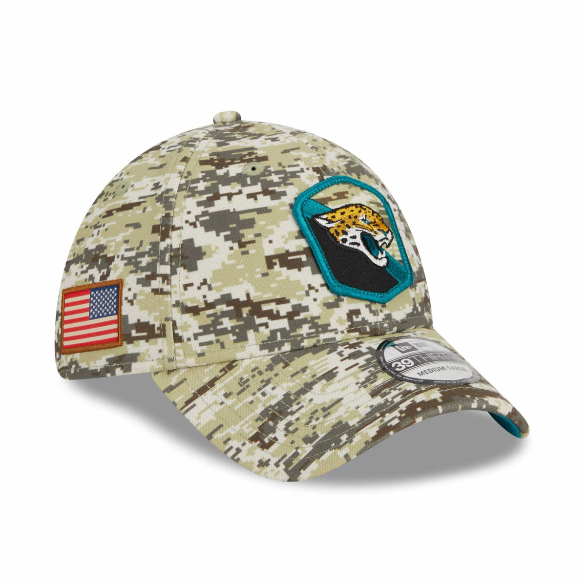 Jacksonville Jaguars NFL Salute to Service New Era 39Thirty Flex Cap Camouflage - STADIUMDREAMS