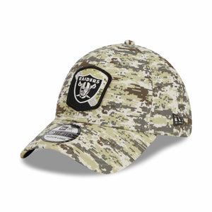 Las Vegas Raiders 2023 NFL Salute to Service New Era 39Thirty Flex Cap Camouflage - STADIUMDREAMS