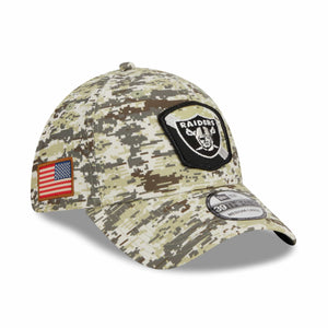 Las Vegas Raiders 2023 NFL Salute to Service New Era 39Thirty Flex Cap Camouflage - STADIUMDREAMS