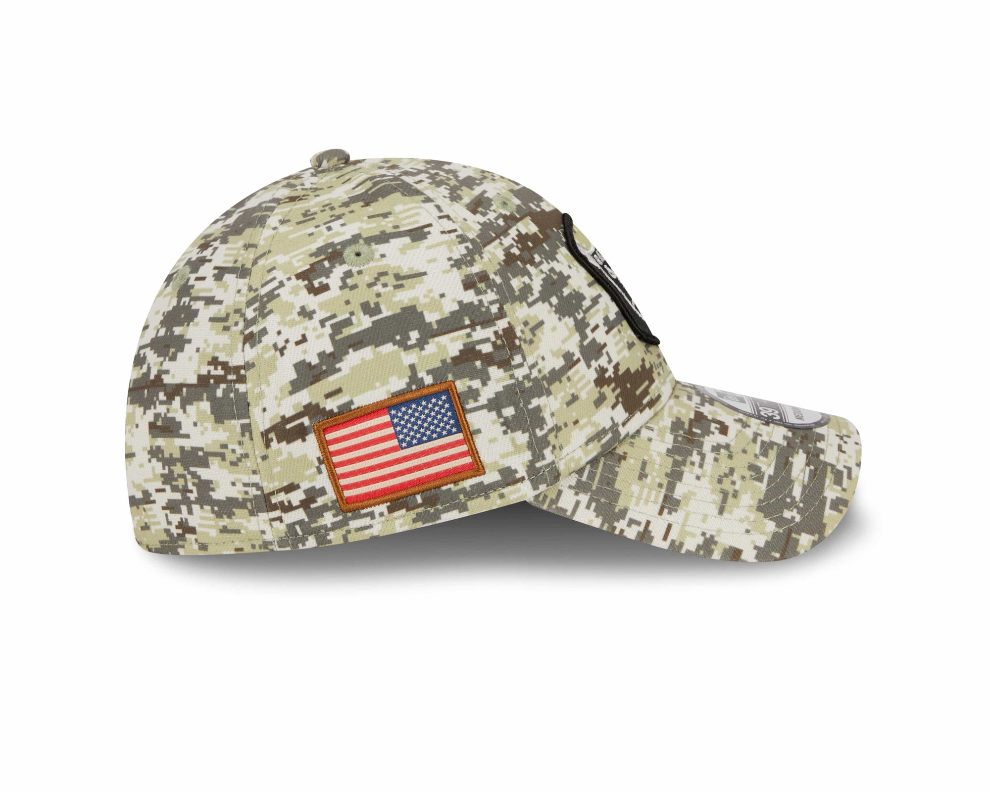 Las Vegas Raiders 2023 NFL Salute to Service New Era 39Thirty Flex Cap Camouflage - STADIUMDREAMS