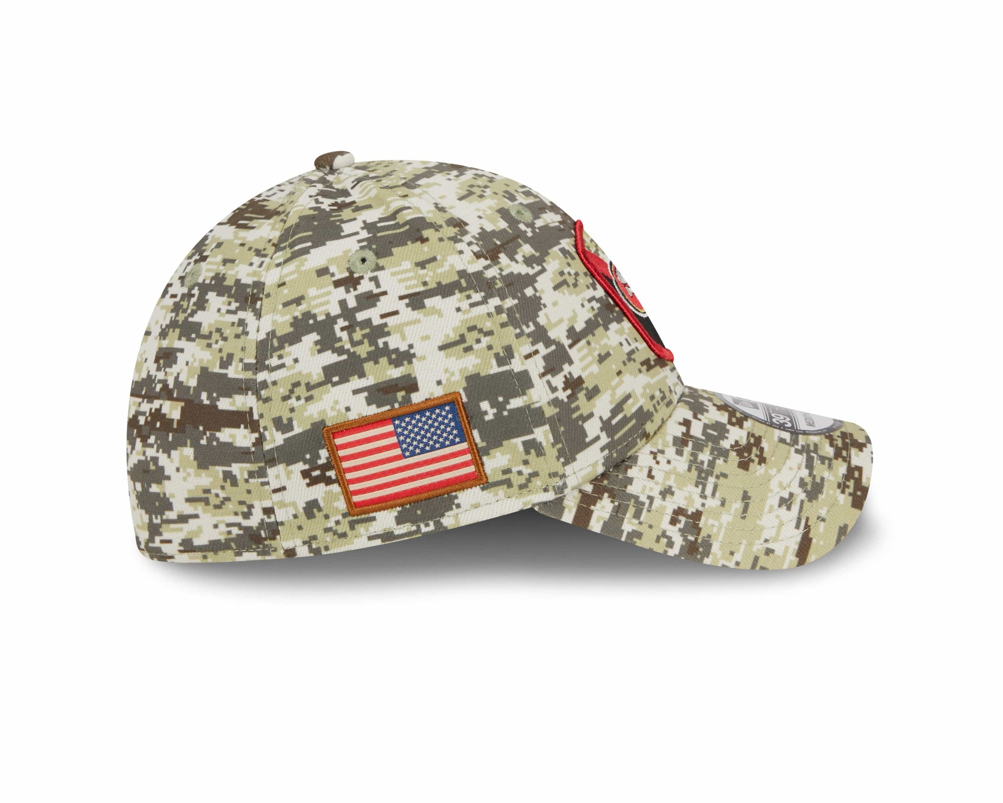 San Francisco 49ers 2023 NFL Salute to Service New Era 39Thirty Flex Cap Camouflage - STADIUMDREAMS