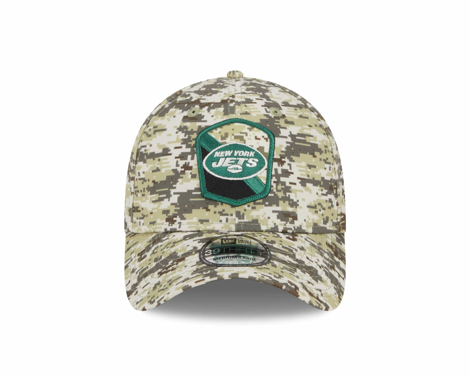 New York Jets 2023 NFL Salute to Service New Era 39Thirty Flex Cap Camouflage - STADIUMDREAMS