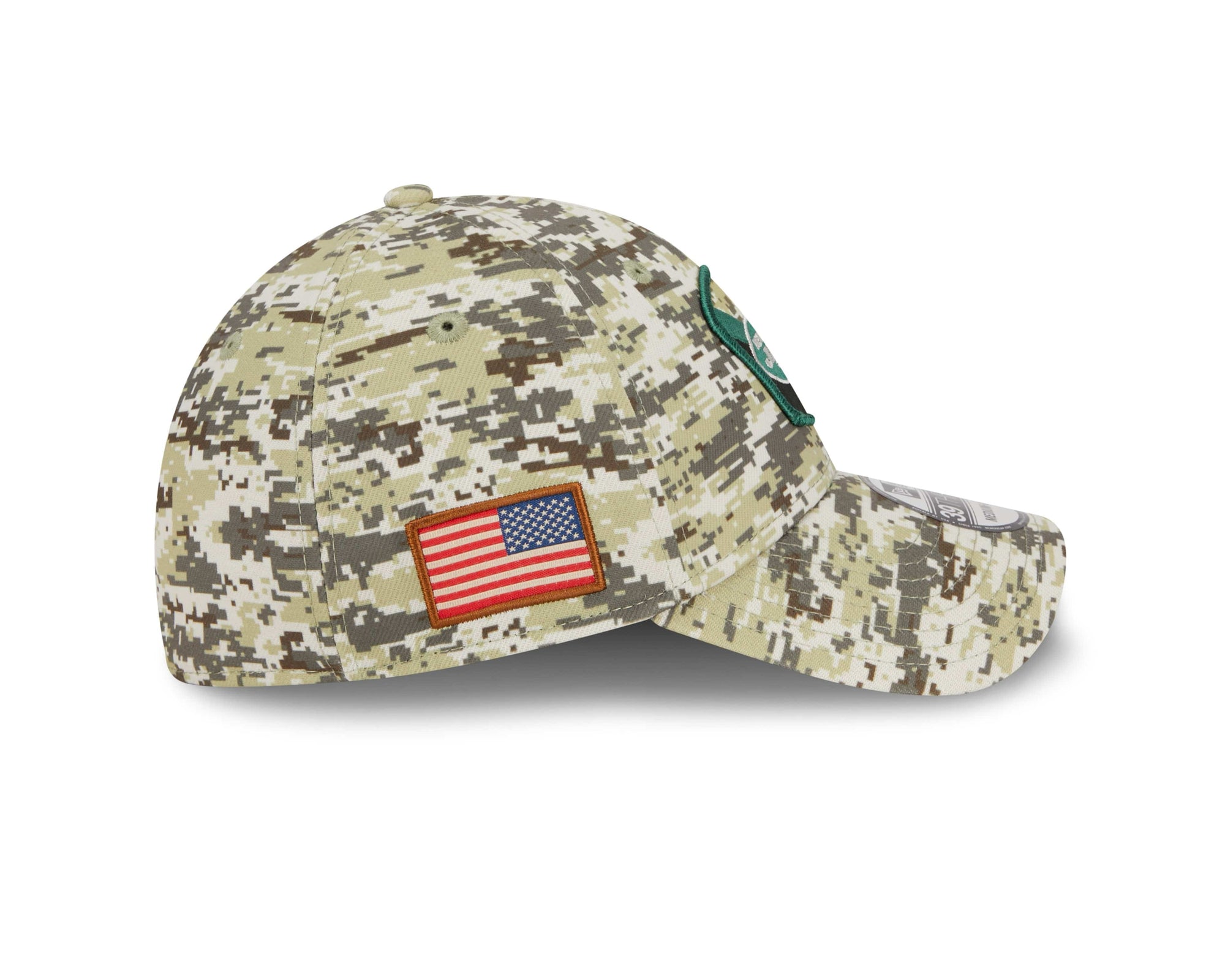 New York Jets 2023 NFL Salute to Service New Era 39Thirty Flex Cap Camouflage - STADIUMDREAMS