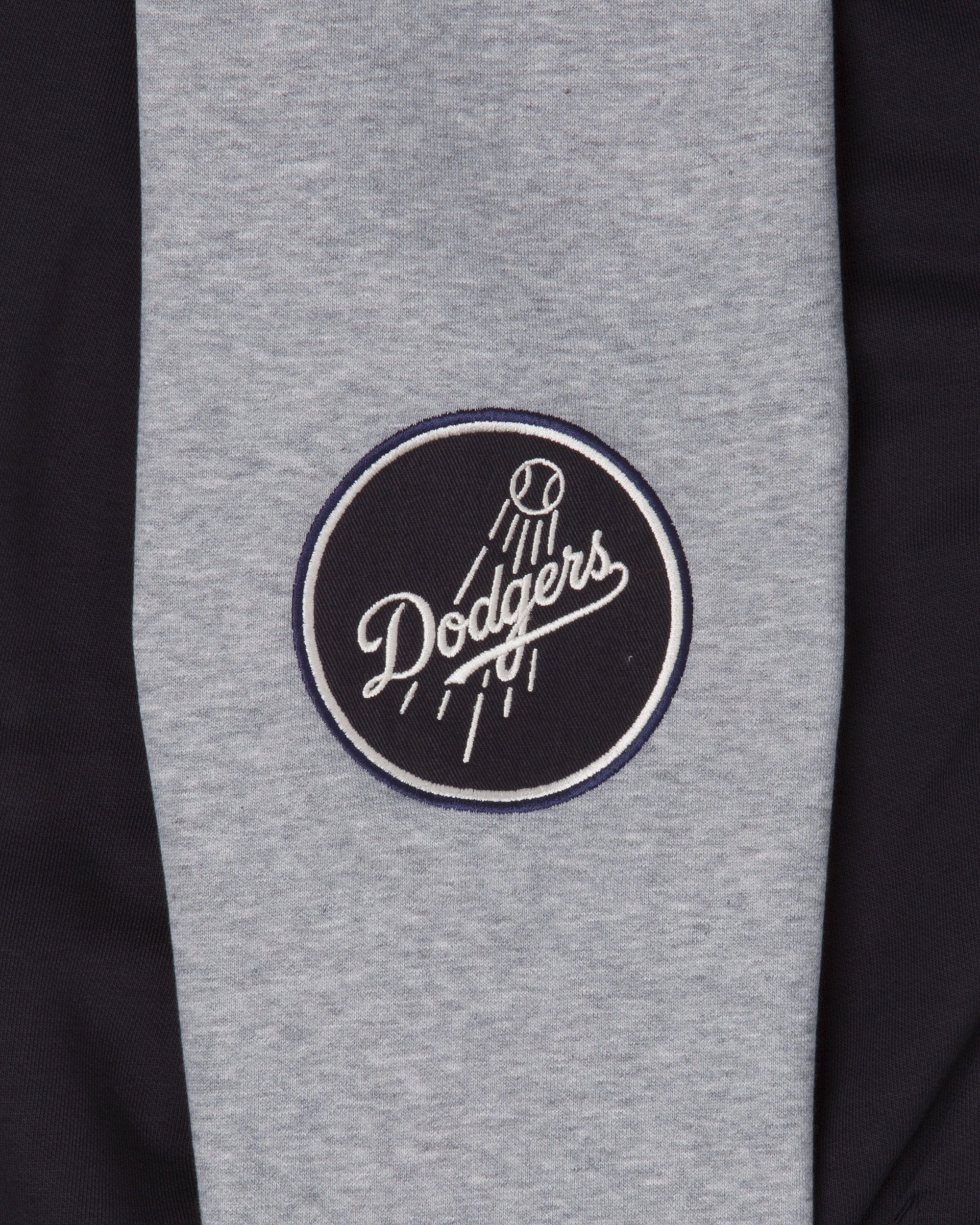 Los Angeles Dodgers MLB Team Patch Oversized Hoodie navy - STADIUMDREAMS