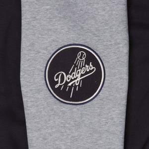 Los Angeles Dodgers MLB Team Patch Oversized Hoodie navy - STADIUMDREAMS