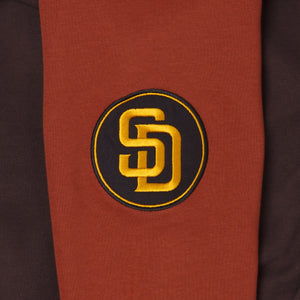 San Diego Padres MLB Team Patch Hoodie braun - STADIUMDREAMS