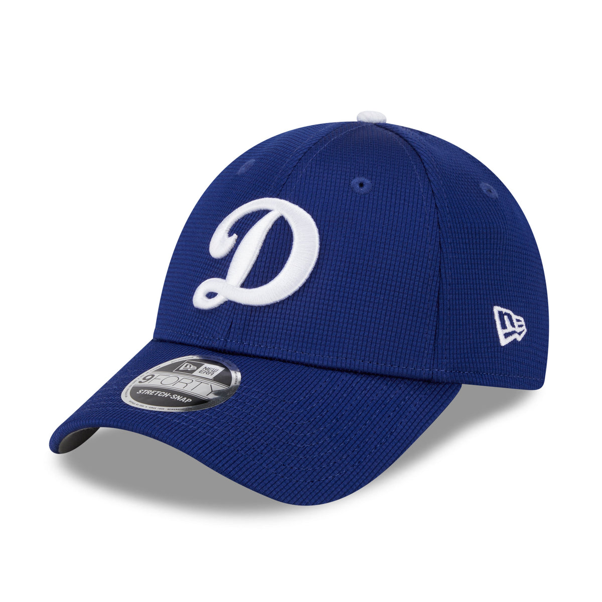 Los Angeles Dodgers New Era 2025 MLB Batting Practice 9FORTY Stretch Snap Cap Blau - STADIUMDREAMS