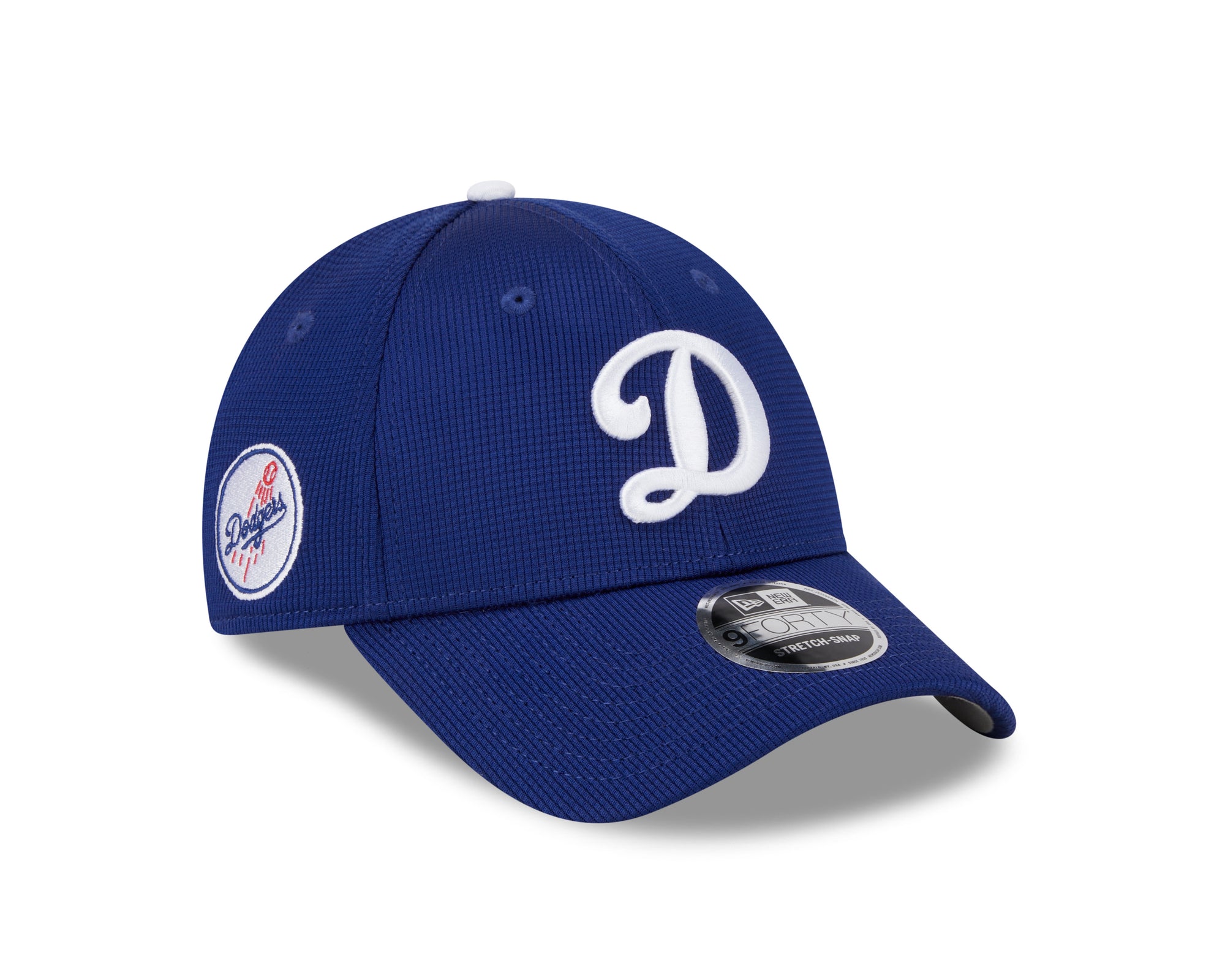 Los Angeles Dodgers New Era 2025 MLB Batting Practice 9FORTY Stretch Snap Cap Blau - STADIUMDREAMS