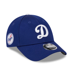 Los Angeles Dodgers New Era 2025 MLB Batting Practice 9FORTY Stretch Snap Cap Blau - STADIUMDREAMS