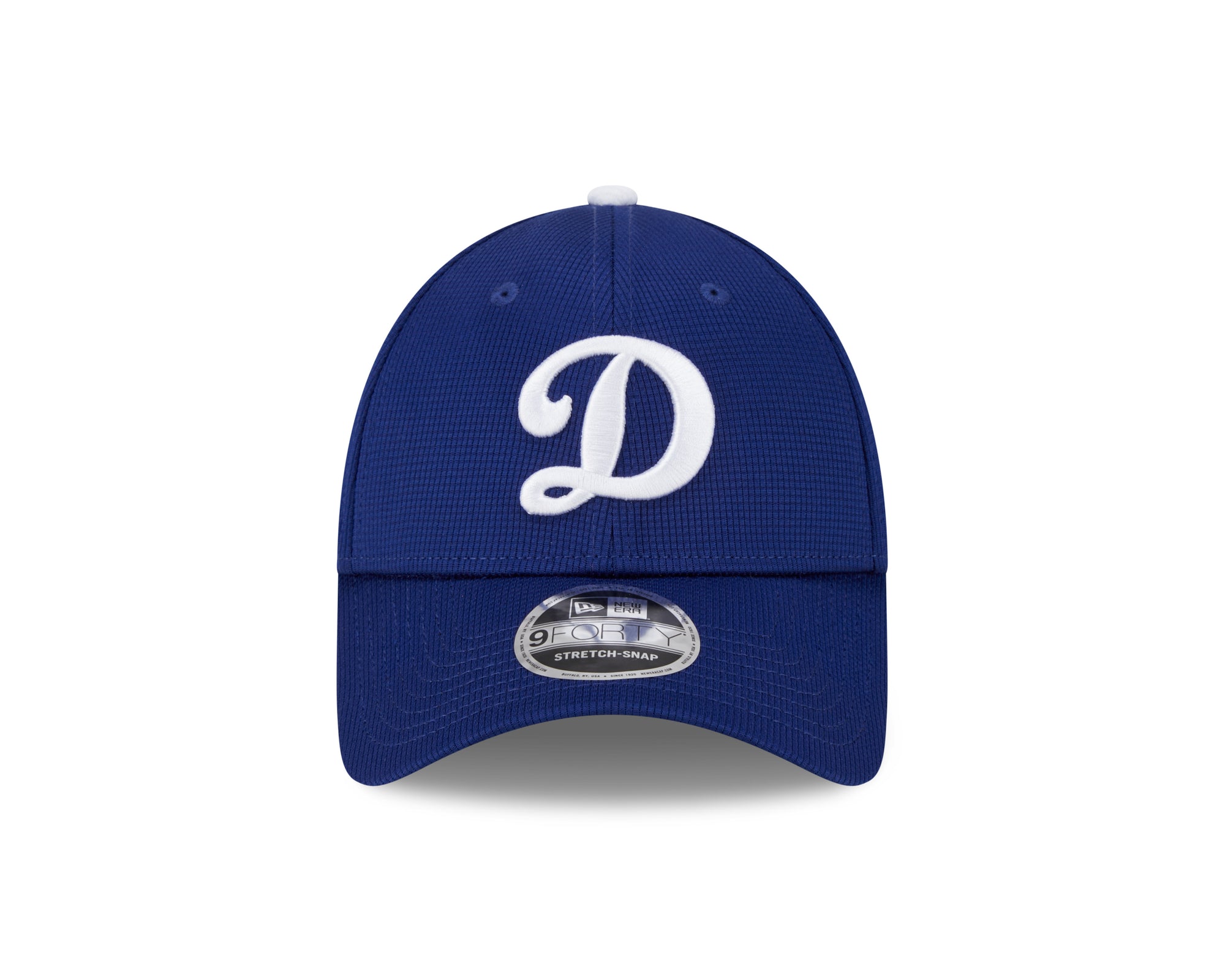 Los Angeles Dodgers New Era 2025 MLB Batting Practice 9FORTY Stretch Snap Cap Blau - STADIUMDREAMS