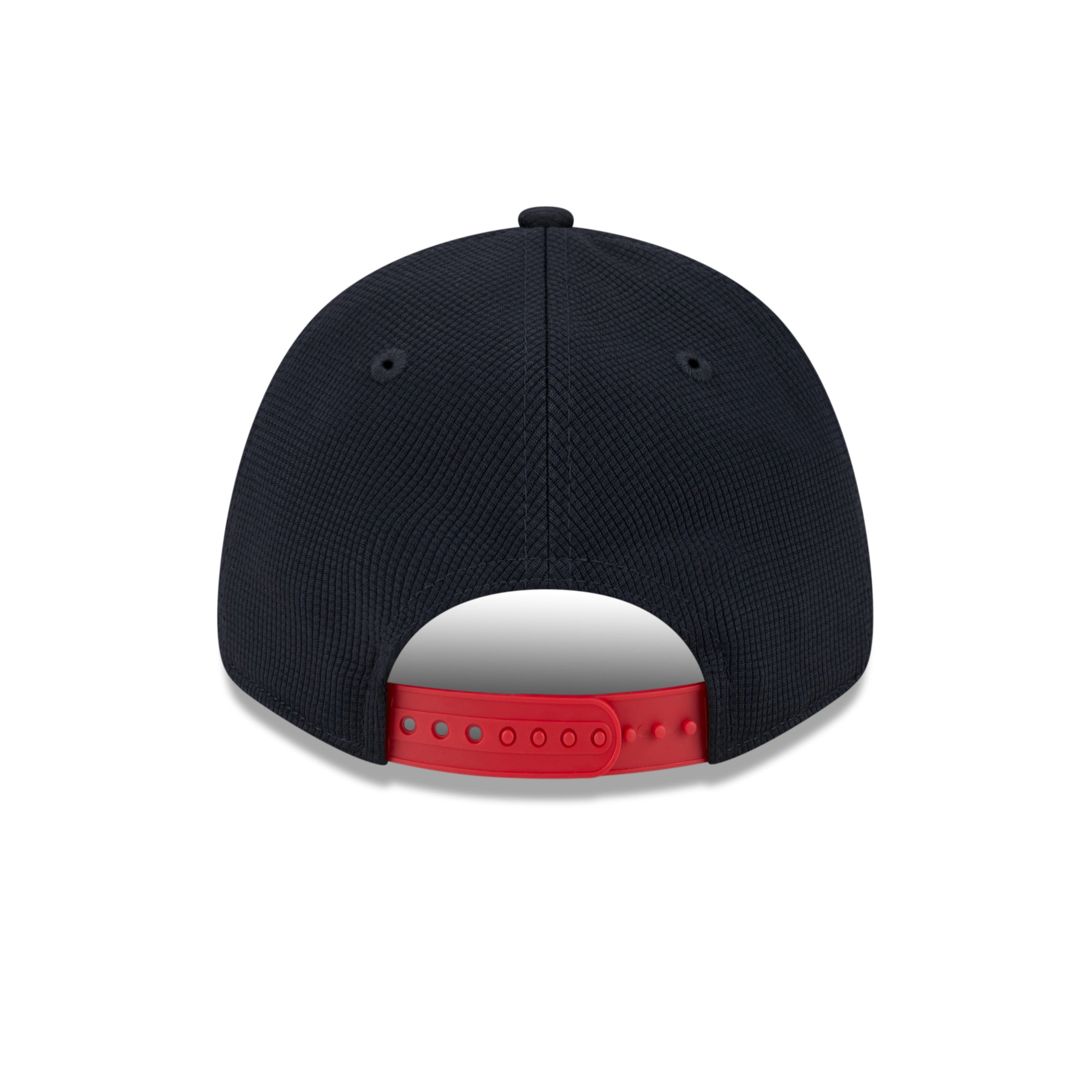 Cleveland Guardians New Era 2025 MLB Batting Practice 9FORTY Stretch Snap Cap Navy - STADIUMDREAMS