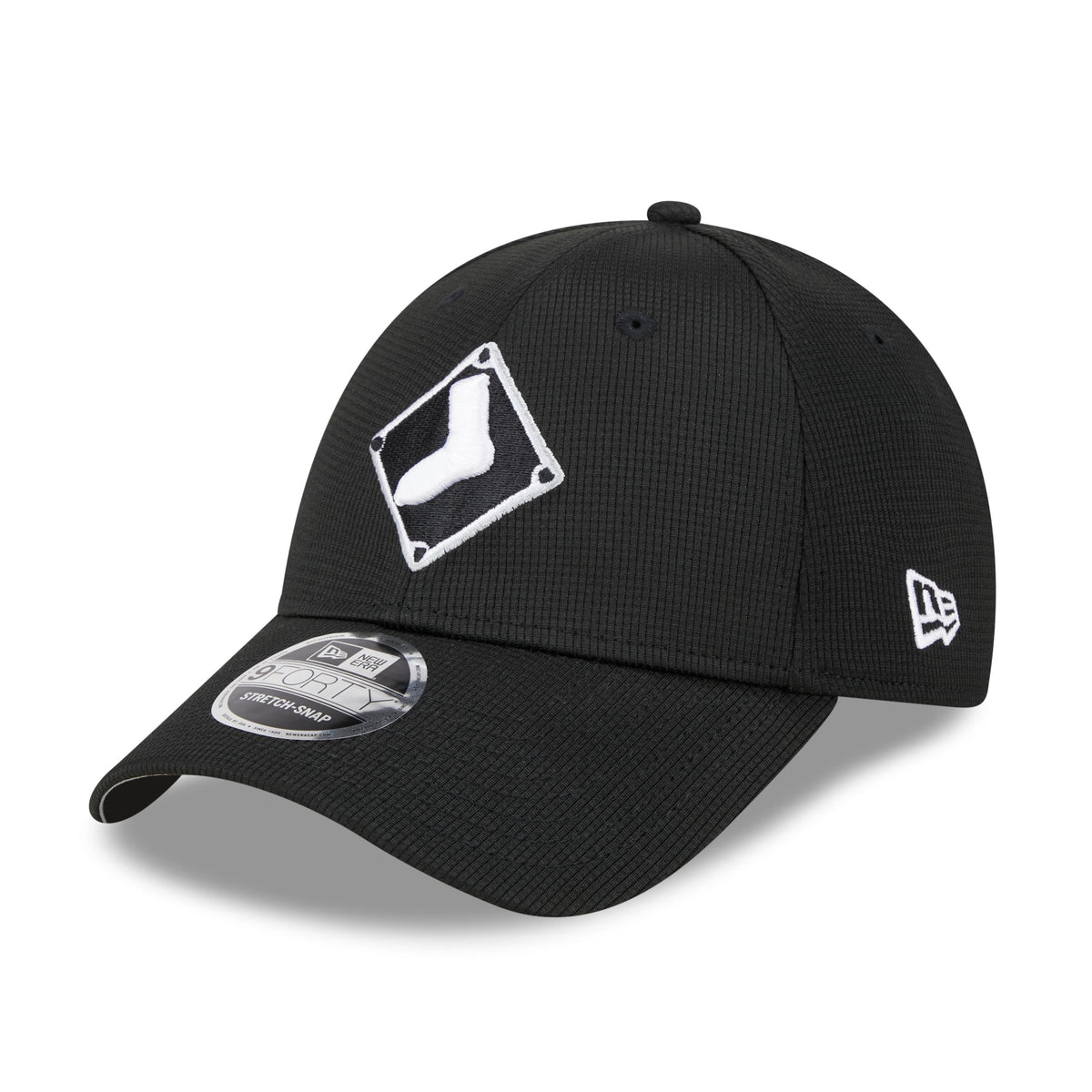 Chicago White Sox New Era 2025 MLB Batting Practice 9FORTY Stretch Snap Cap Schwarz - STADIUMDREAMS