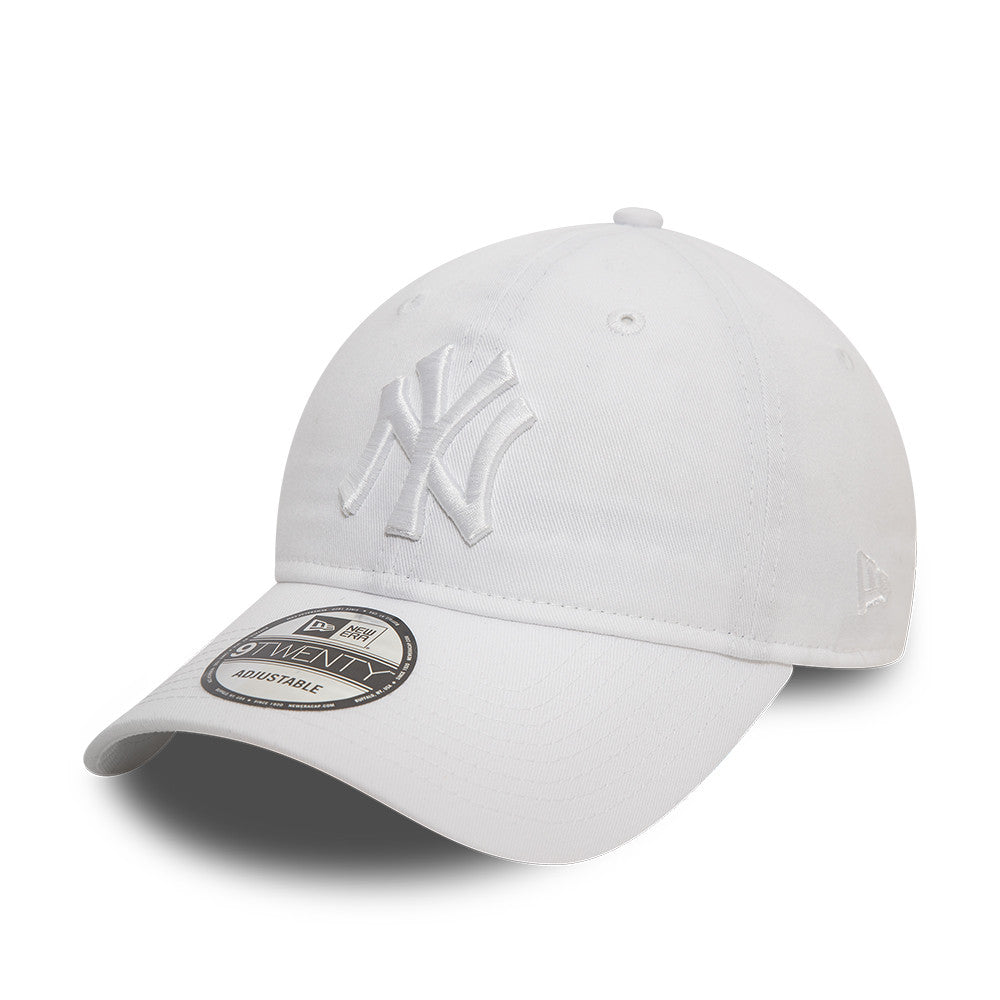 New York Yankees New Era League Essential  9TWENTY MLB Cap Weiß - STADIUMDREAMS