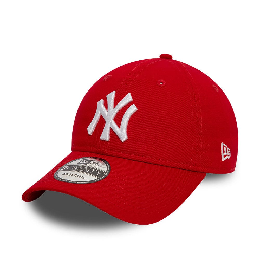 New York Yankees League Essential New Era 9TWENTY MLB Cap Rot - STADIUMDREAMS