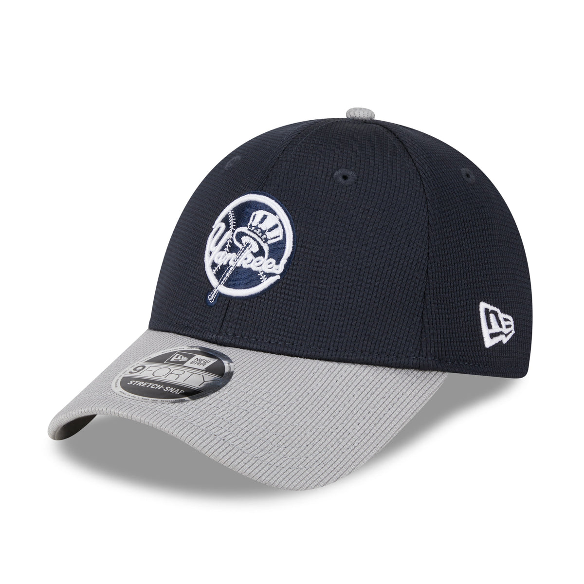 New York Yankees RD New Era 2025 MLB Batting Practice 9FORTY Stretch Snap Cap Navy - STADIUMDREAMS