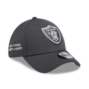 Las Vegas Raiders 2024 NFL Draft New Era 39Thirty Flex Cap Grau - STADIUMDREAMS