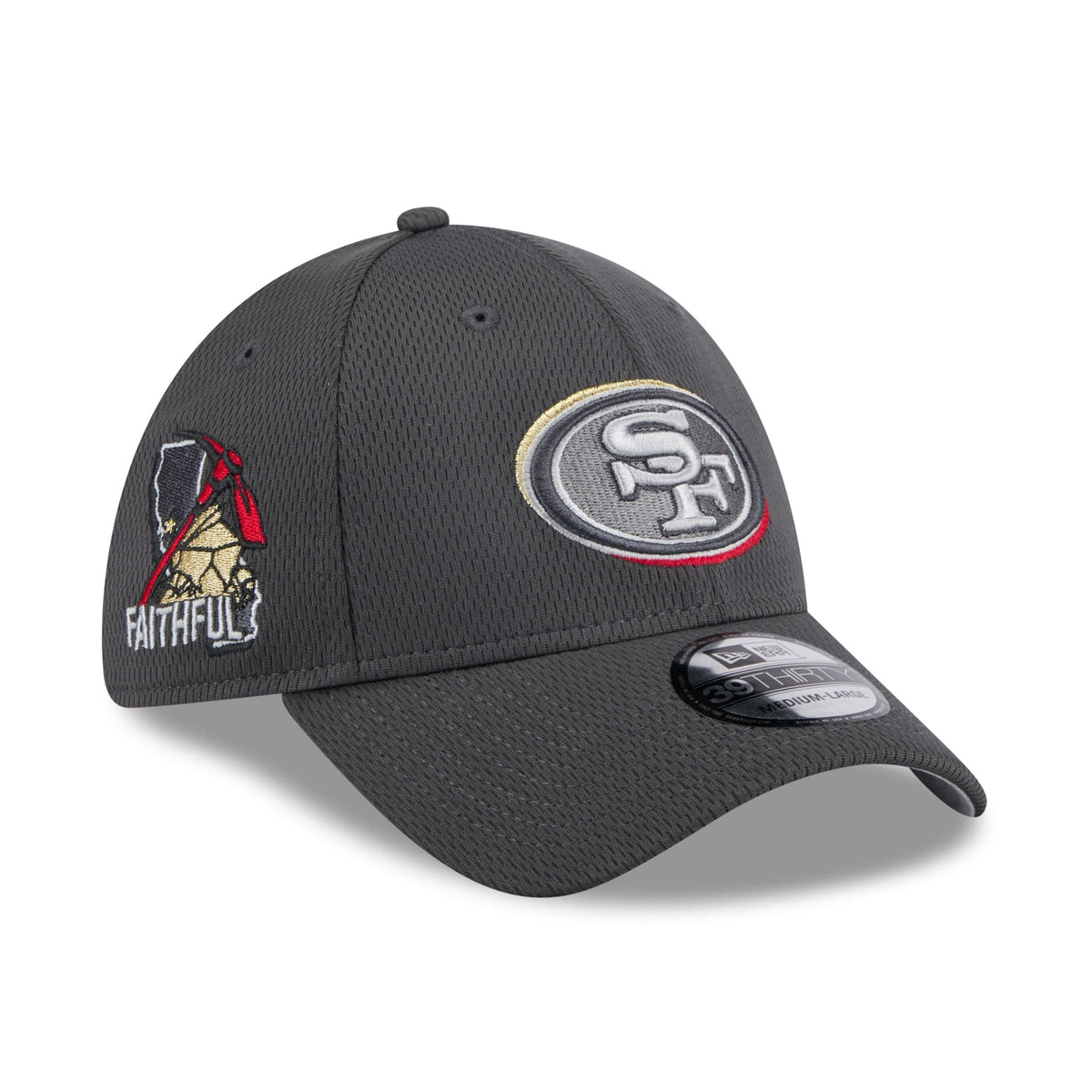 San Francisco 49ers 2024 NFL Draft New Era 39Thirty Flex Cap Grau - STADIUMDREAMS