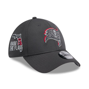 Tampa Bay Buccaneers 2024 NFL Draft New Era 39Thirty Flex Cap Grau - STADIUMDREAMS