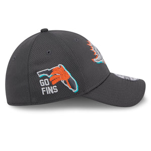 Miami Dolphins 2024 NFL Draft New Era 39Thirty Flex Cap Grau - STADIUMDREAMS