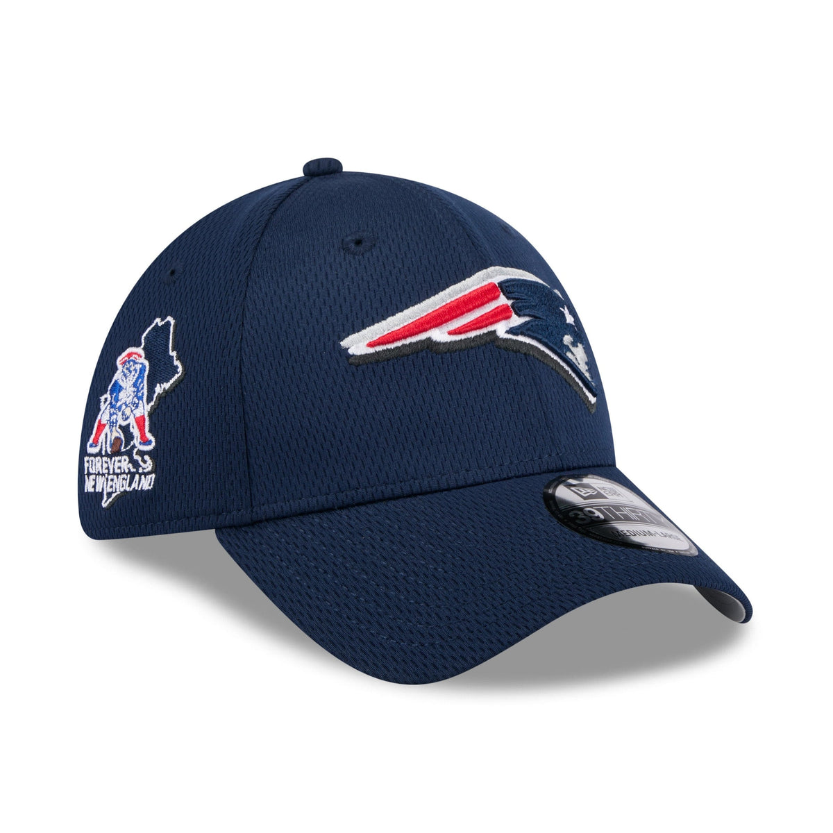 New England Patriots 2024 NFL Draft New Era 39Thirty Flex Cap Navy - STADIUMDREAMS