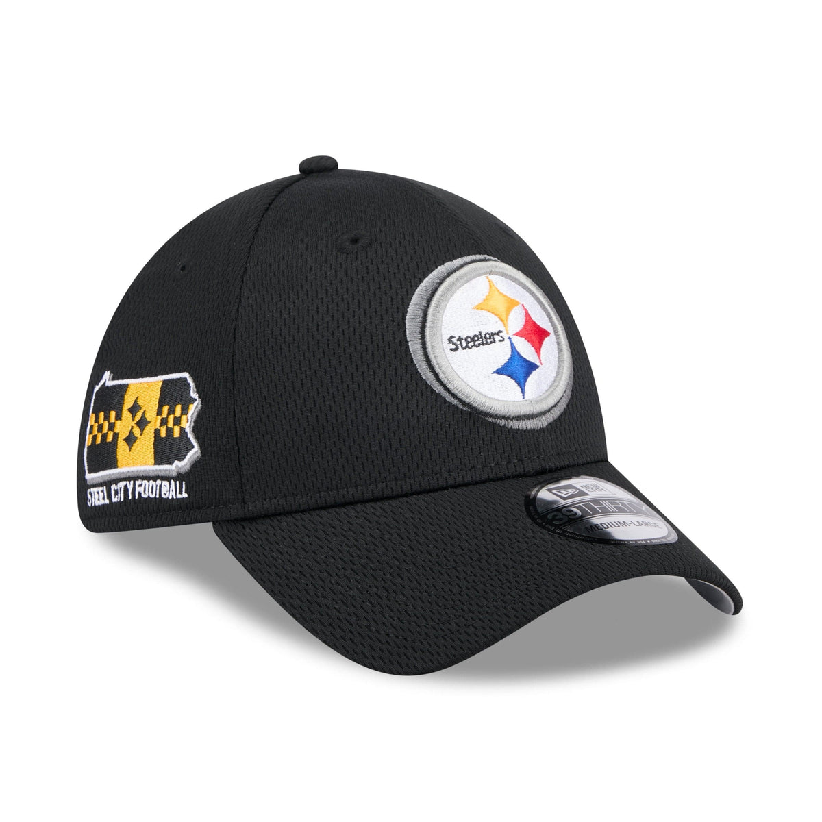 Pittsburgh Steelers 49ers 2024 NFL Draft New Era 39Thirty Flex Cap Schwarz - STADIUMDREAMS