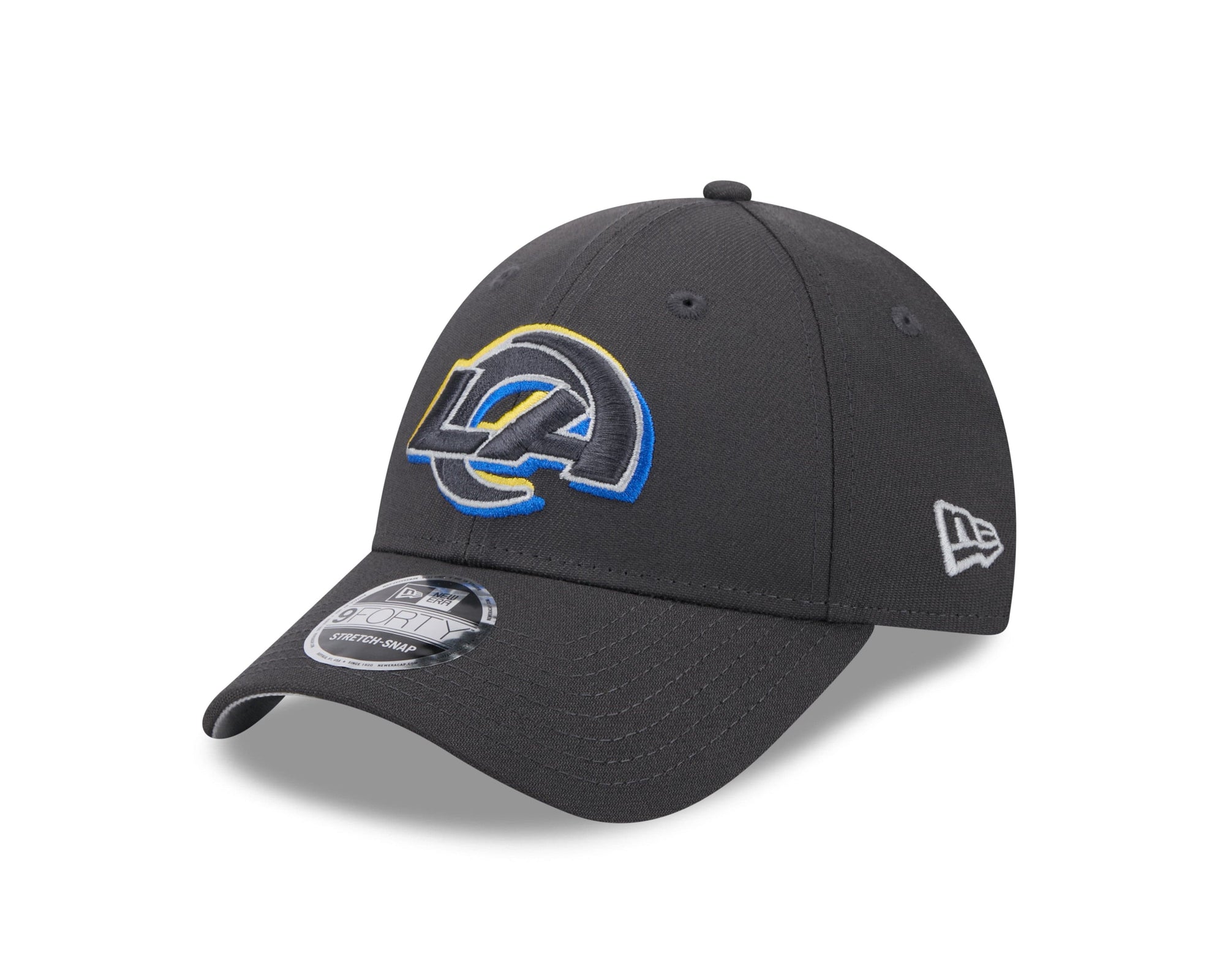 Los Angeles Rams New Era NFL 2024 Draft 2024 9Forty Stretch-Snap Cap Grau - STADIUMDREAMS