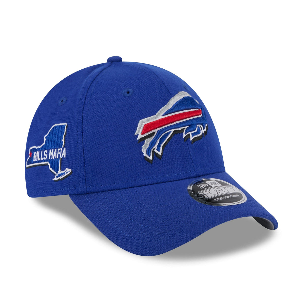 Buffalo Bills New Era NFL 2024 Draft 2024 9Forty Stretch-Snap Cap Blau - STADIUMDREAMS