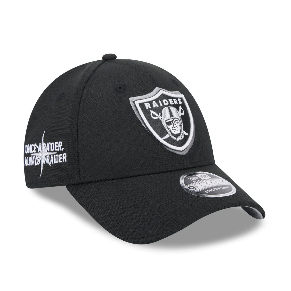 Las Vegas Raiders New Era NFL 2024 Draft 2024 9Forty Stretch-Snap Cap Schwarz - STADIUMDREAMS