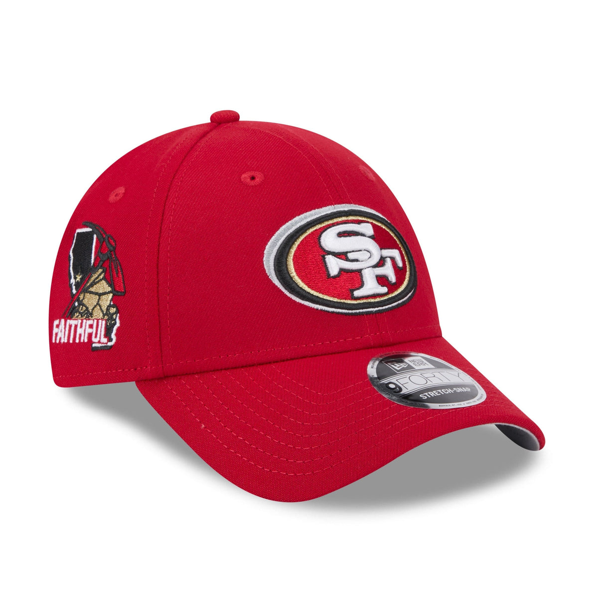 San Francisco 49ers New Era NFL 2024 Draft 2024 9Forty Stretch-Snap Cap Rot - STADIUMDREAMS