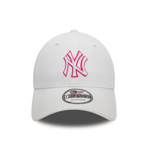 New York Yankees Team Outline 9Forty MLB Cap Weiß - STADIUMDREAMS