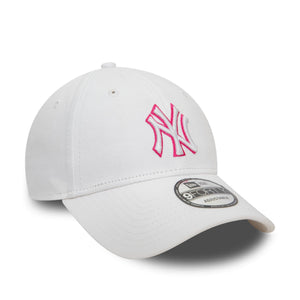 New York Yankees Team Outline 9Forty MLB Cap Weiß - STADIUMDREAMS