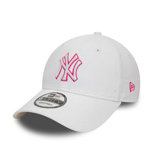 New York Yankees Team Outline 9Forty MLB Cap Weiß - STADIUMDREAMS