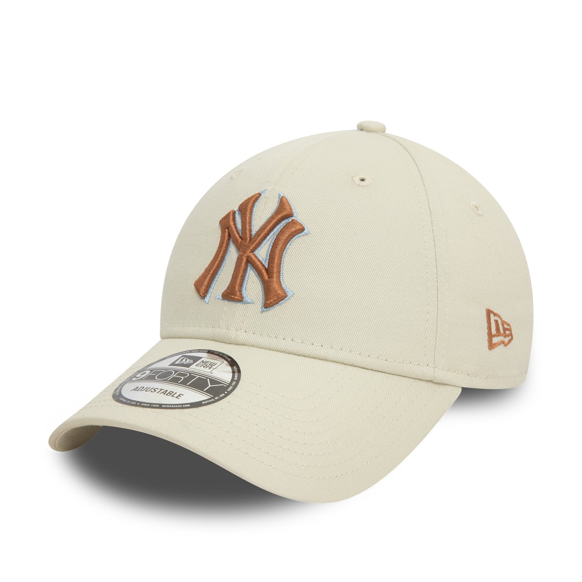 New York Yankees World Series Side Patch New Era 9Forty MLB Cap Beige - STADIUMDREAMS