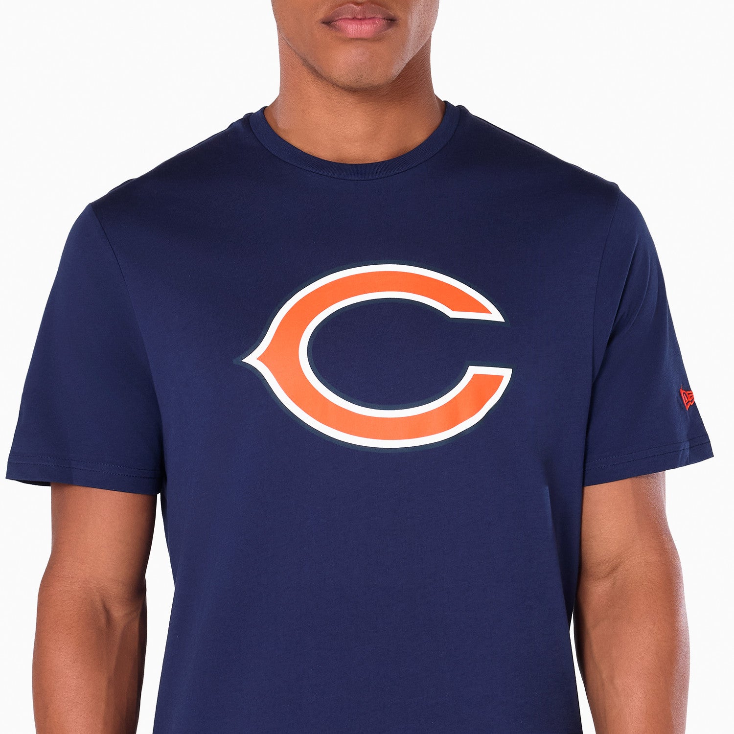 Chicago Bears Team Logo New Era NFL T-Shirt Navy Blau