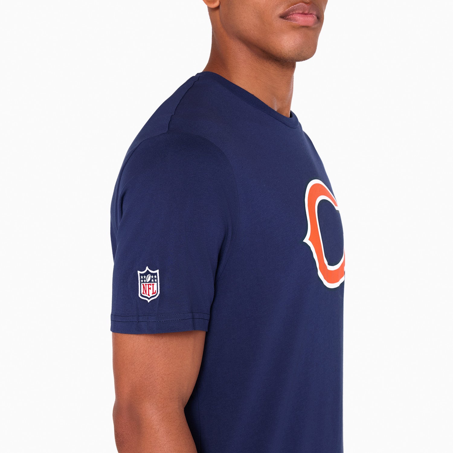 Chicago Bears Team Logo New Era NFL T-Shirt Navy Blau