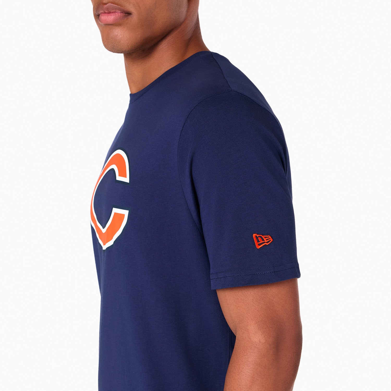 Chicago Bears Team Logo New Era NFL T-Shirt Navy Blau