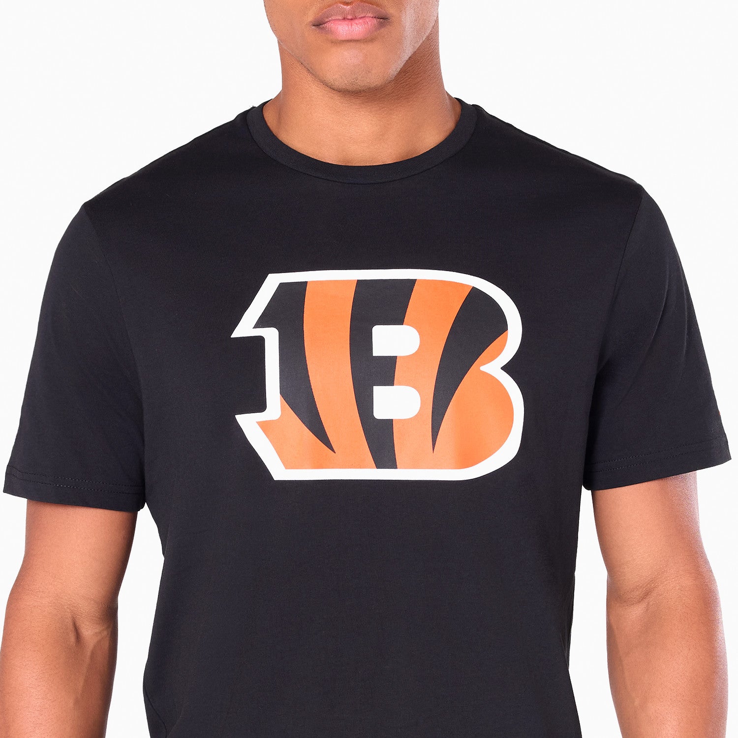 Cincinnati Bengals Team Logo New Era NFL T-Shirt Schwarz