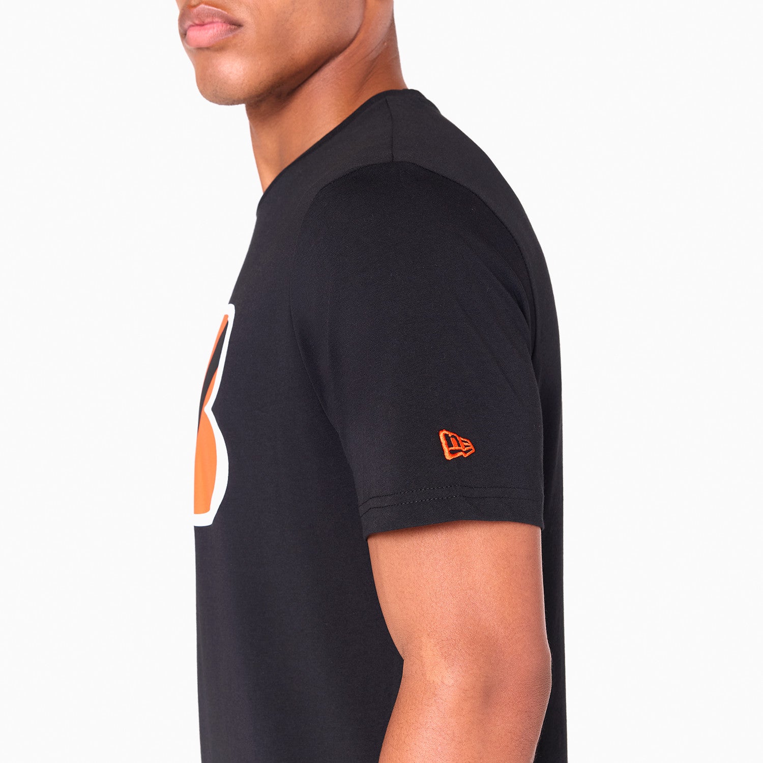 Cincinnati Bengals Team Logo New Era NFL T-Shirt Schwarz