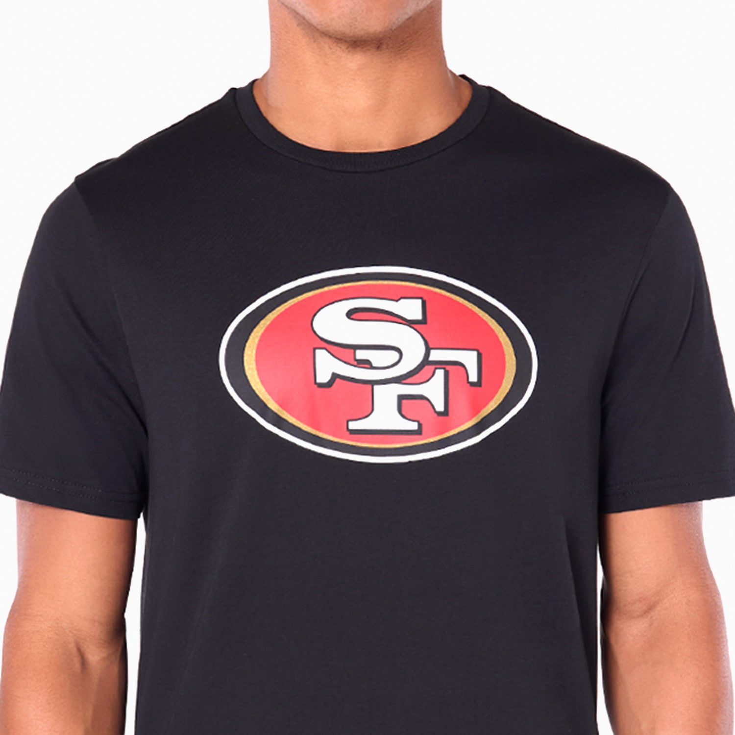 San Francisco 49ers Team Logo New Era NFL T-Shirt Schwarz